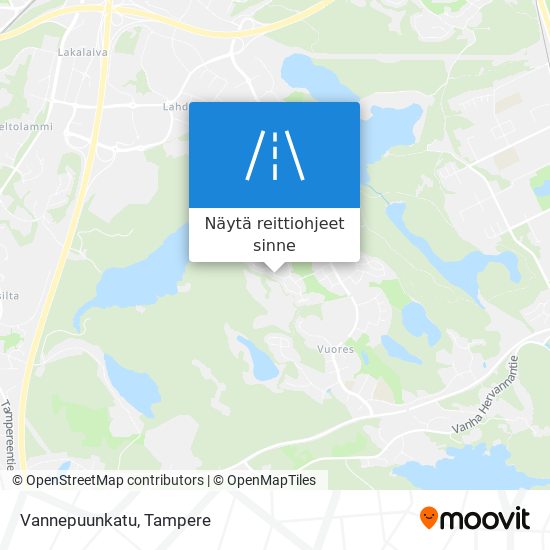 Vannepuunkatu kartta