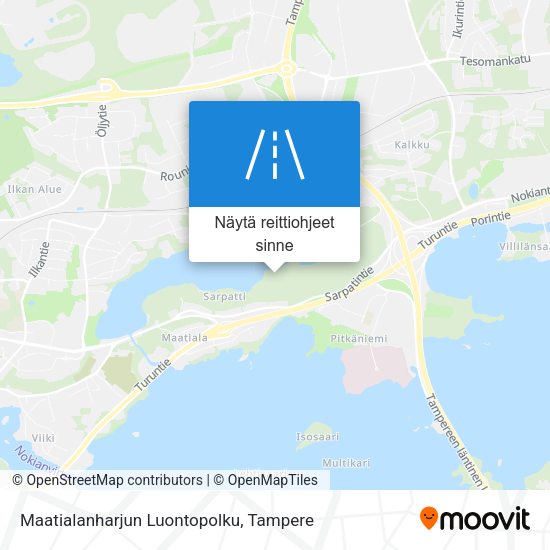 Maatialanharjun Luontopolku kartta