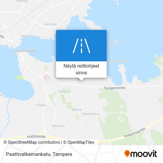 Paattivalkamankatu kartta