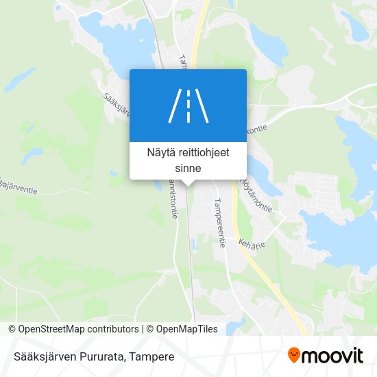 Sääksjärven Pururata kartta