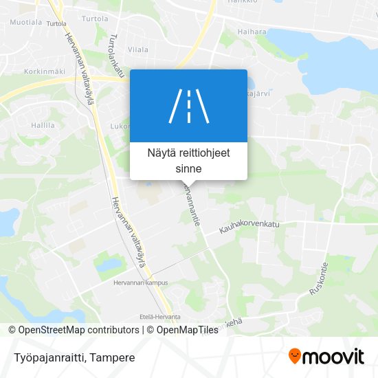Työpajanraitti kartta