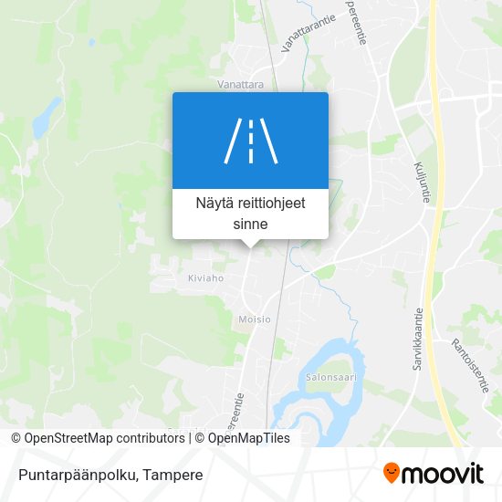 Puntarpäänpolku kartta