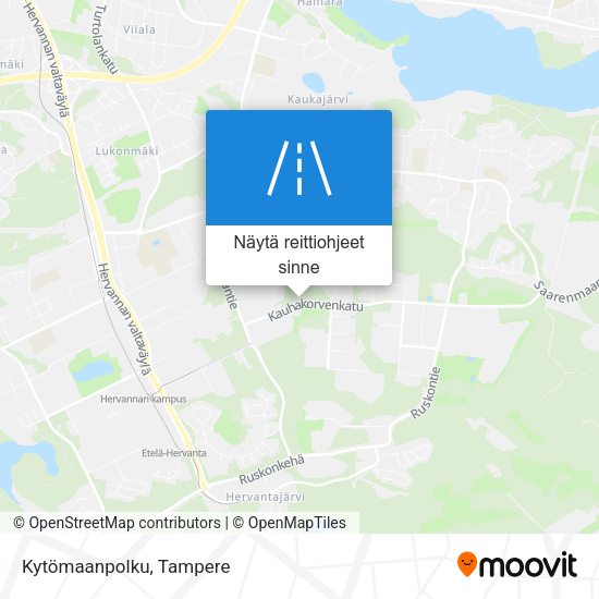 Kytömaanpolku kartta