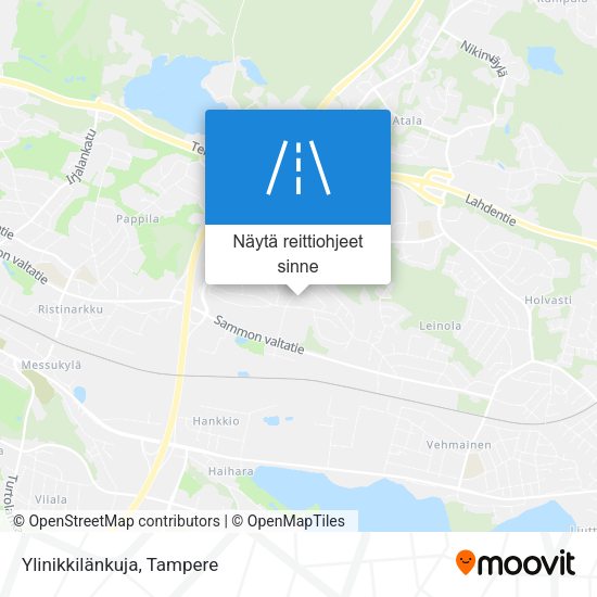 Ylinikkilänkuja kartta