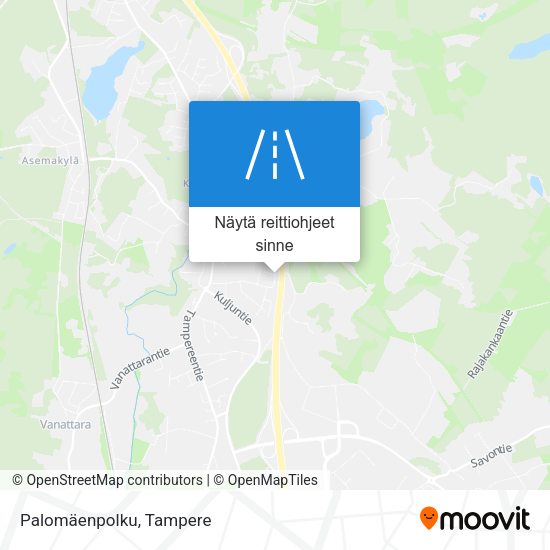 Palomäenpolku kartta