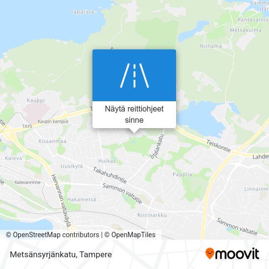 Metsänsyrjänkatu kartta