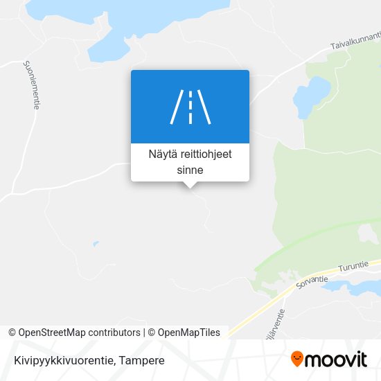 Kivipyykkivuorentie kartta