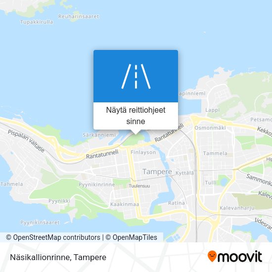 Näsikallionrinne kartta