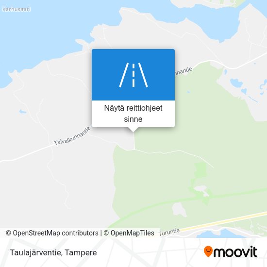 Taulajärventie kartta
