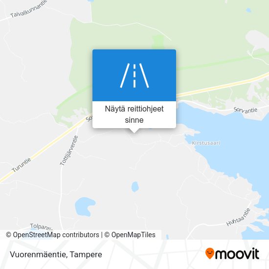 Vuorenmäentie kartta