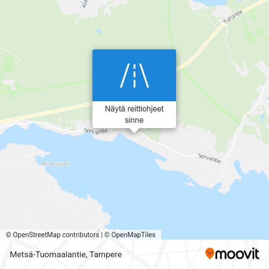 Metsä-Tuomaalantie kartta