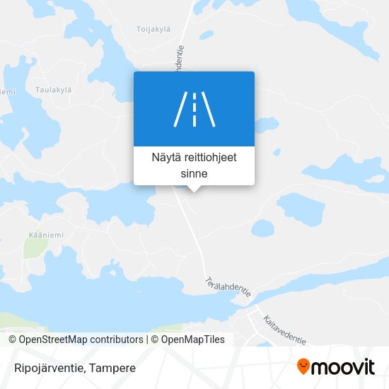 Ripojärventie kartta