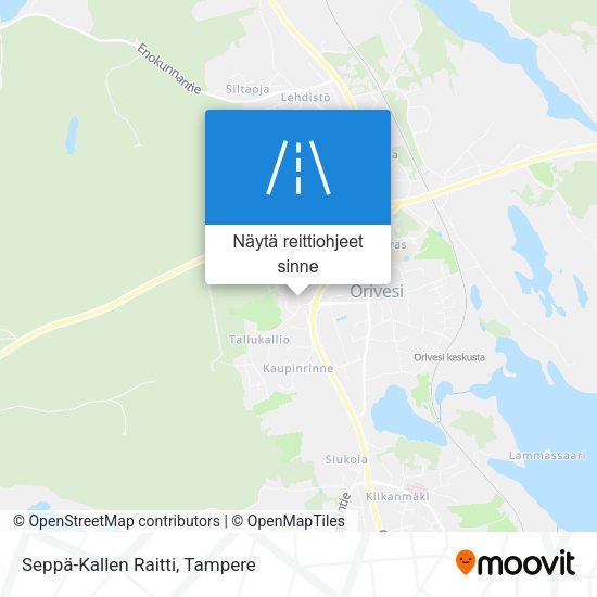 Seppä-Kallen Raitti kartta