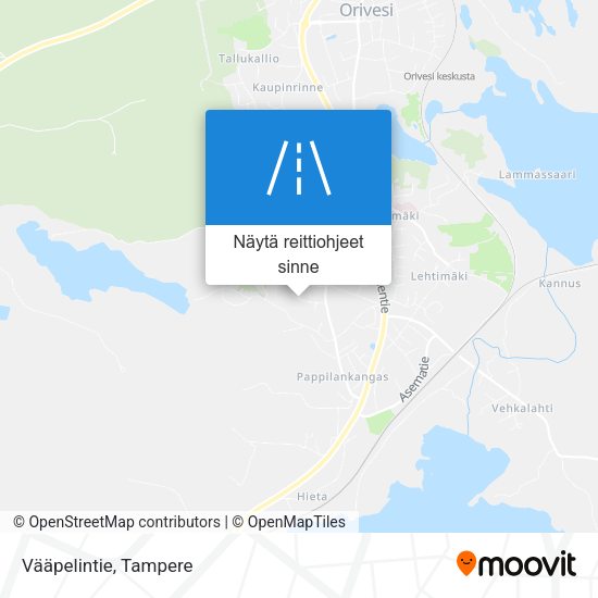 Vääpelintie kartta