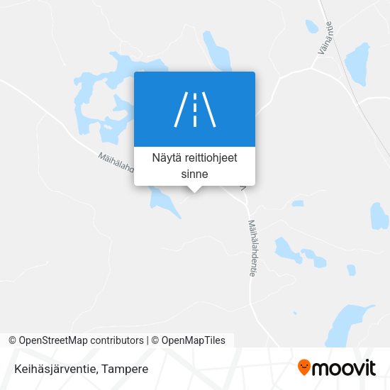 Keihäsjärventie kartta