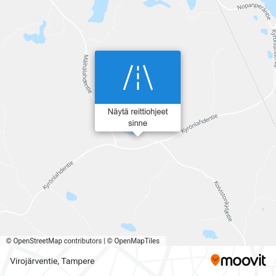 Virojärventie kartta