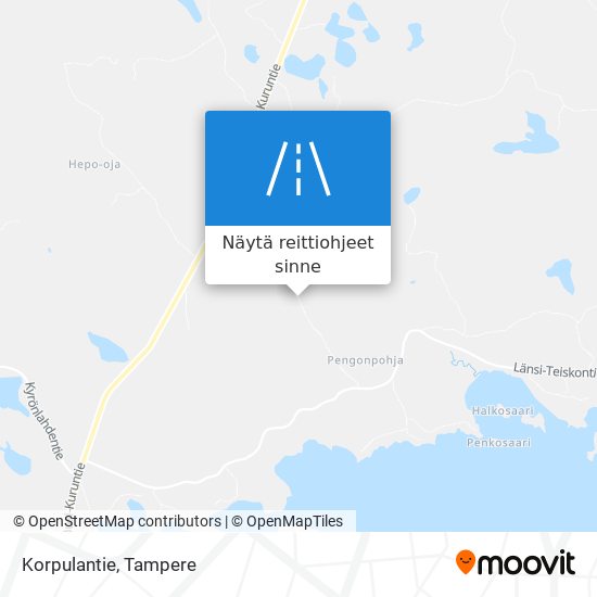 Korpulantie kartta