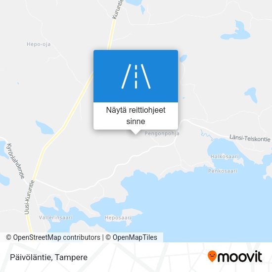 Päivöläntie kartta