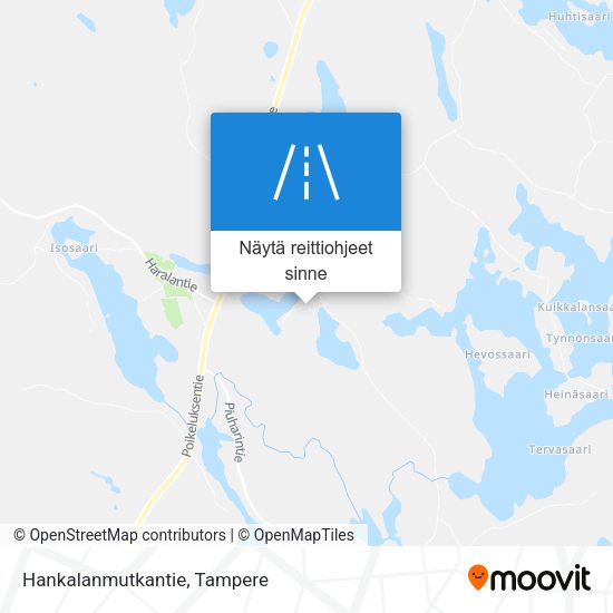 Hankalanmutkantie kartta
