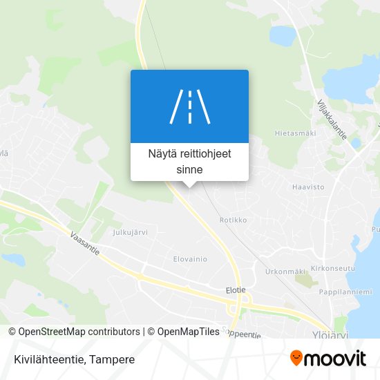 Kivilähteentie kartta