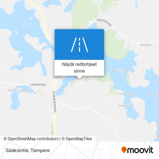 Sääksintie kartta
