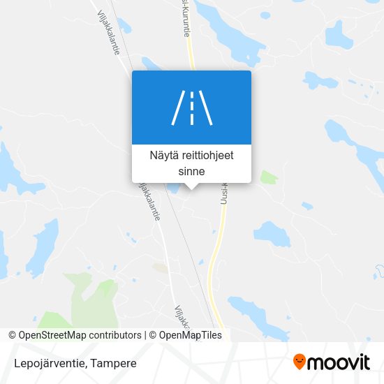 Lepojärventie kartta