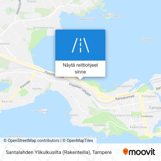 Santalahden Ylikulkusilta (Rakenteilla) kartta