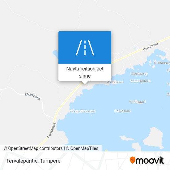 Tervalepäntie kartta