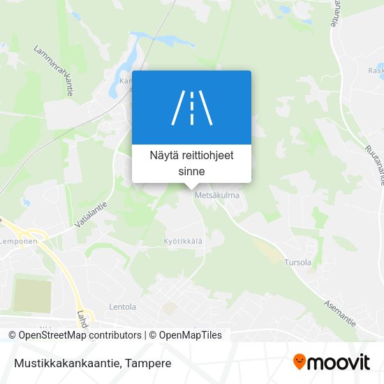 Mustikkakankaantie kartta