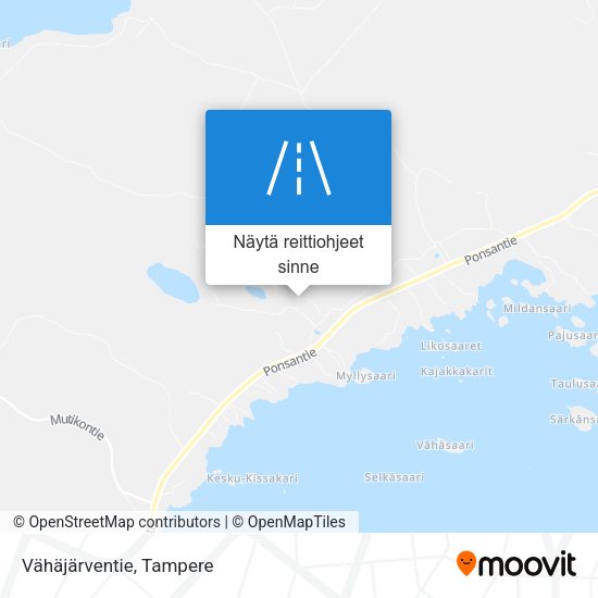 Vähäjärventie kartta