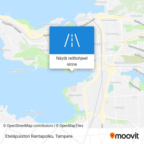 Eteläpuiston Rantapolku kartta