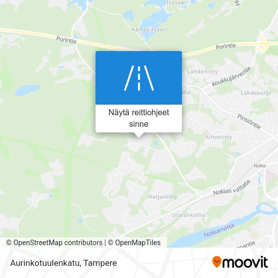 Aurinkotuulenkatu kartta