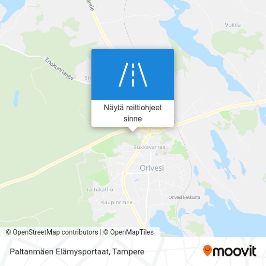 Paltanmäen Elämysportaat kartta