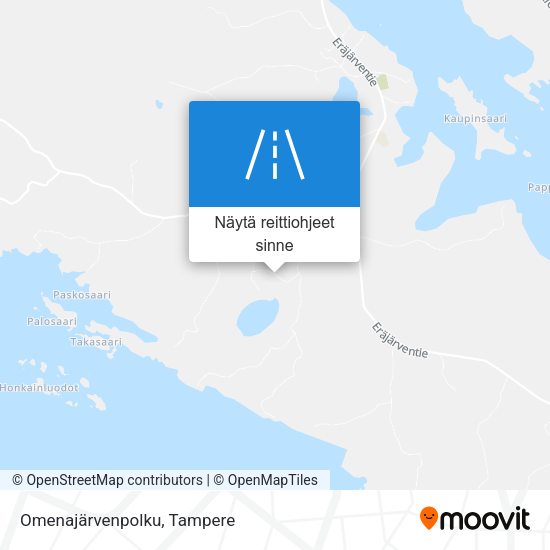 Omenajärvenpolku kartta