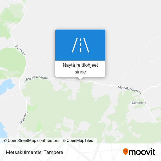 Metsäkulmantie kartta