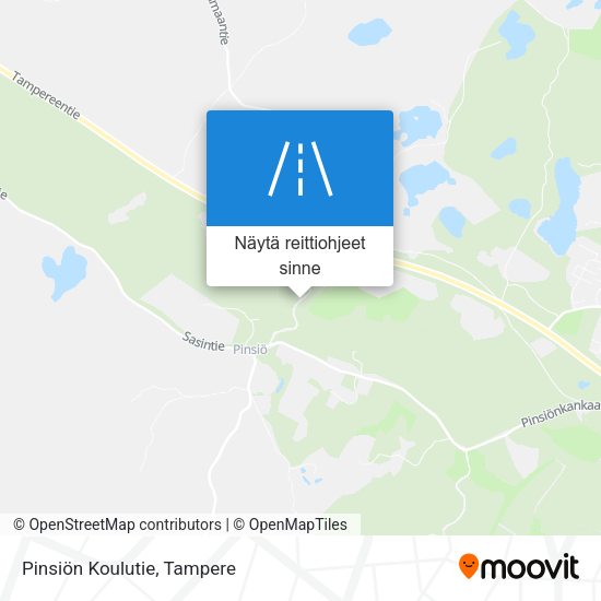Pinsiön Koulutie kartta