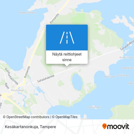 Kesäkartanonkuja kartta