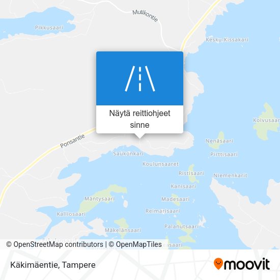 Käkimäentie kartta