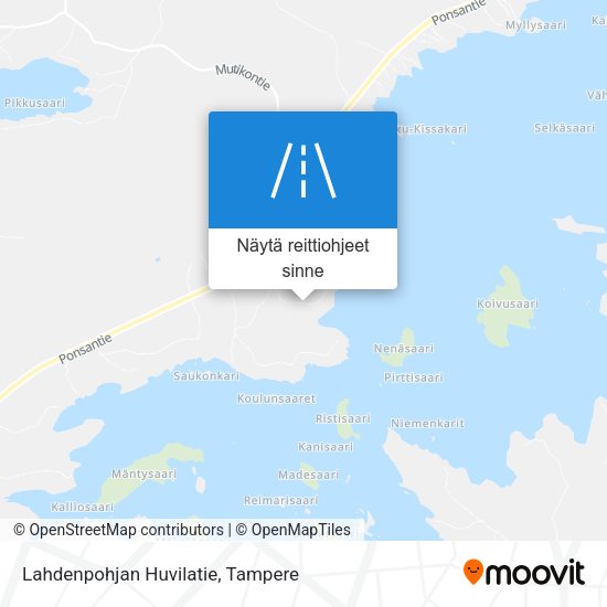 Lahdenpohjan Huvilatie kartta