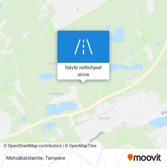 Metsäkaistantie kartta