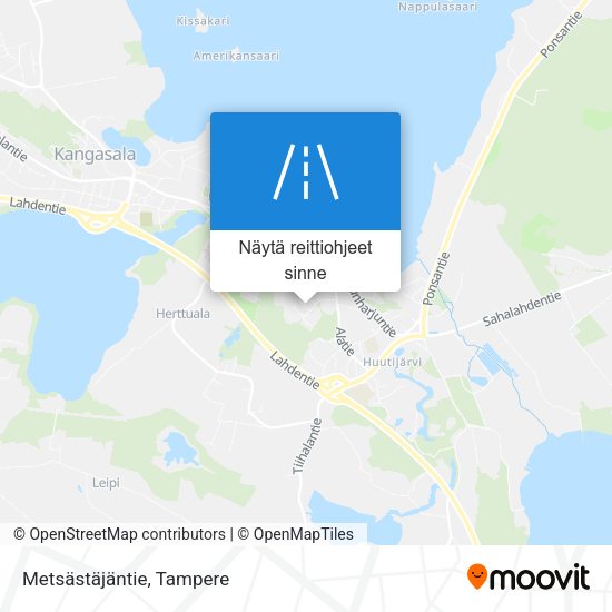Metsästäjäntie kartta