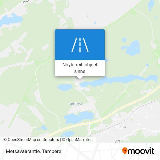 Metsävaarantie kartta
