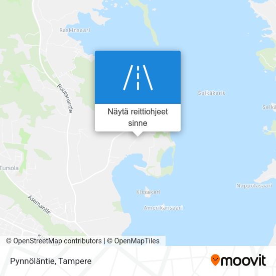 Pynnöläntie kartta