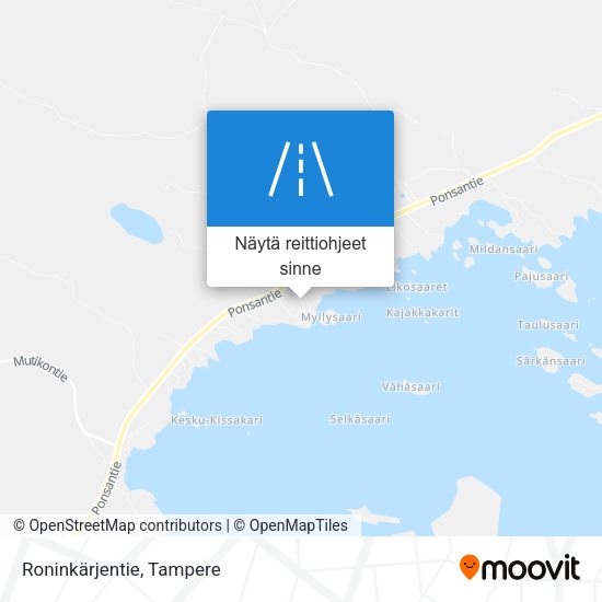 Roninkärjentie kartta