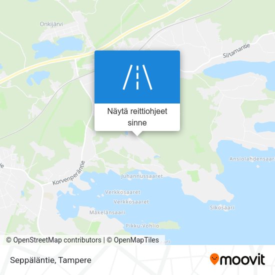 Seppäläntie kartta