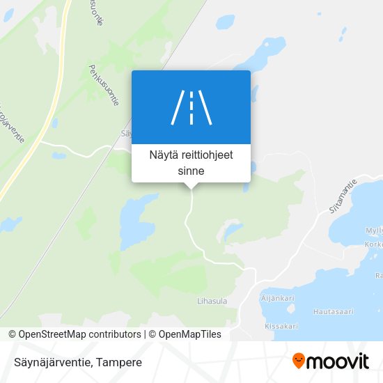 Säynäjärventie kartta