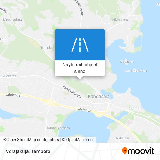 Veräjäkuja kartta