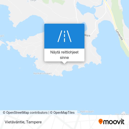 Vietäväntie kartta