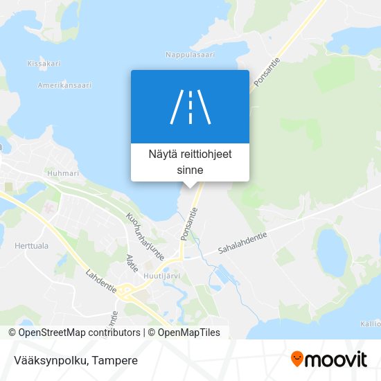 Vääksynpolku kartta