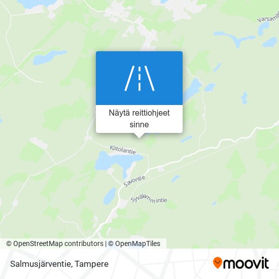 Salmusjärventie kartta